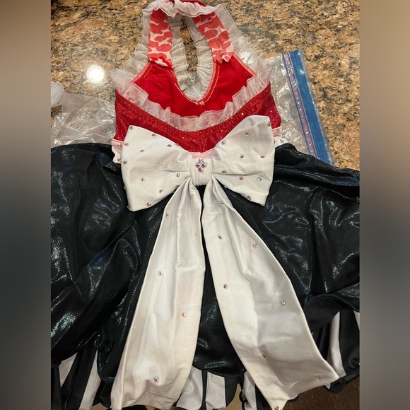 Red, Black & White Tap Dance Costume - child - Picture 6 of 6